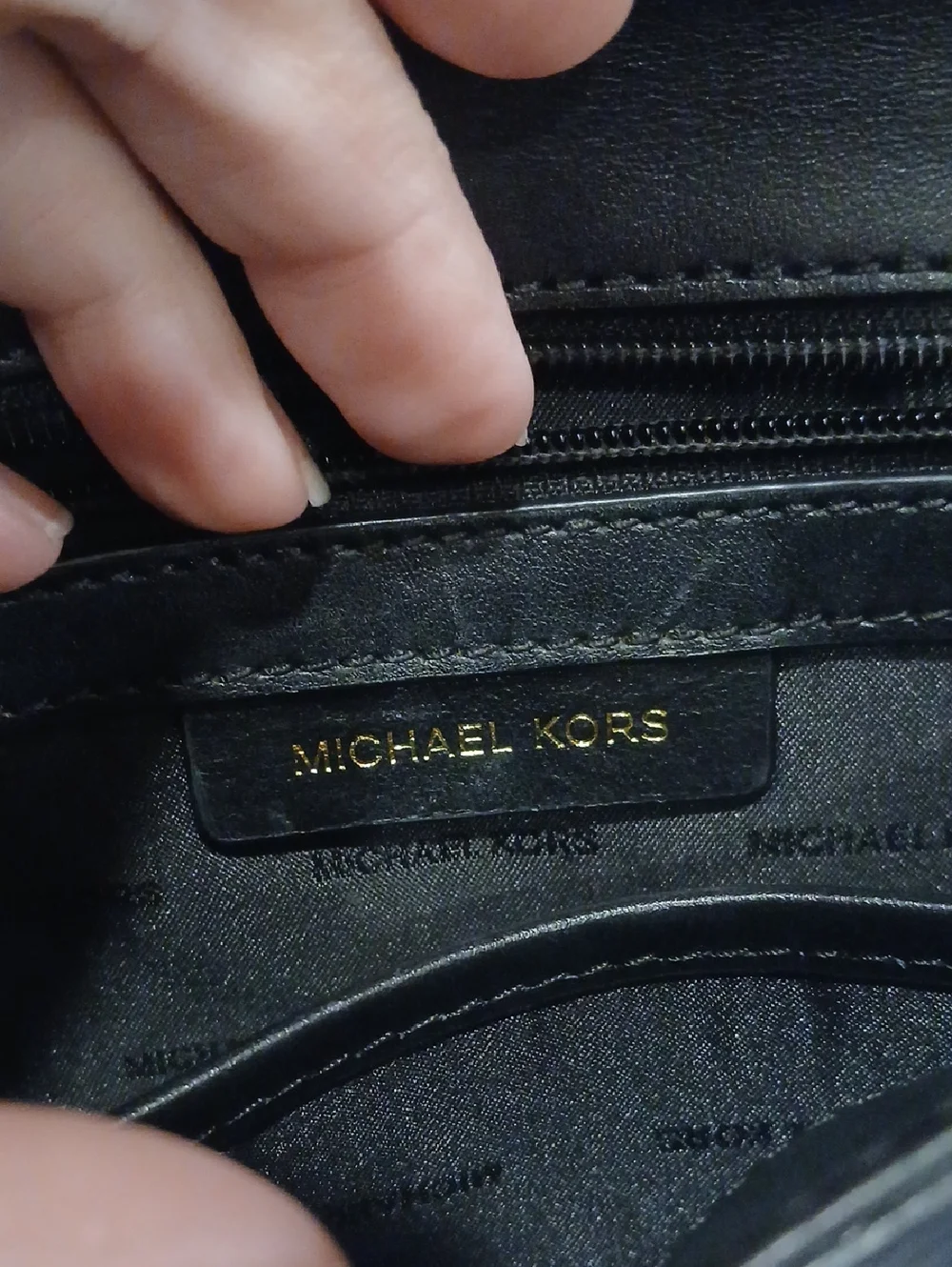 Michael Kors Small Black Leather Crossbody